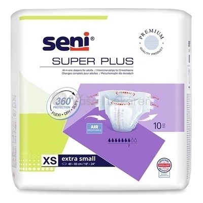 Seni Super Plus Extra Small Plienkové nohavičky zalepovacie 10 ks