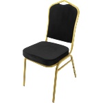 Horecano HORECANO-Кетъринг стол метален BLACK/GOLD 44x49х93cm (HC-66993) (0166993)