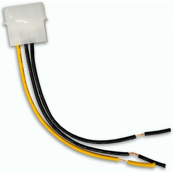 Image 1 of Makki Захранващ кабел Makki MOLEX-WR1, от 4pin Molex(м) към 3x оголен кабел, 0.12m (MOLEX-WR1)