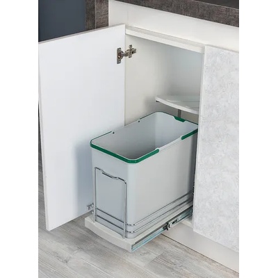 STARAX Кошче за боклук за вграждане, Стар 24 л за врата 40 см, в Сиво (s-2571-s)