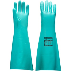 Portwest nitrile a813 / Удължени нитрилни ръкавици - зелени l (a813gnrl)