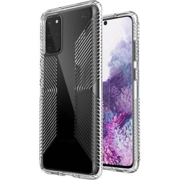 Speck Presidio Grip Case - удароустойчив хибриден кейс за Samsung Galaxy S20 Plus (прозрачен)