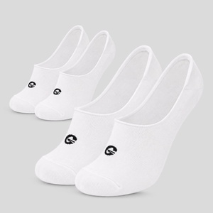 GymBeam Чорапи No-Show 2Pack White L