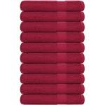 vidaXL Кърпи за сауна FROGN 10 бр. бордо 80x200 см 360 г/м2 (136745)