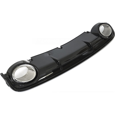 Difúzor Audi A6 C6 04-11 Twin Outlet Glossy Black Sport Style