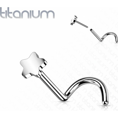 S4U PUSH IN piercing do nosu TITAN, 0,8 x 6 mm TIT1184