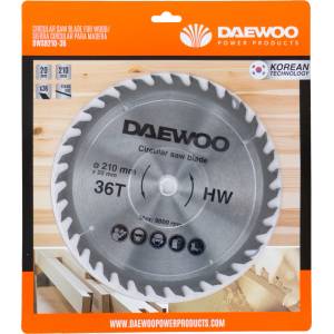 Daewoo Диск за дърво daewoo dwsb210-36, 210×20 мм, 36 зъба