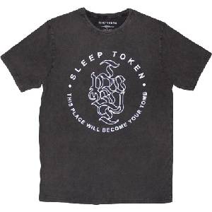 Sleep Token Tomb Text Ring Stone Wash Black 2XL Риза (SLTKSTNW05MC05)