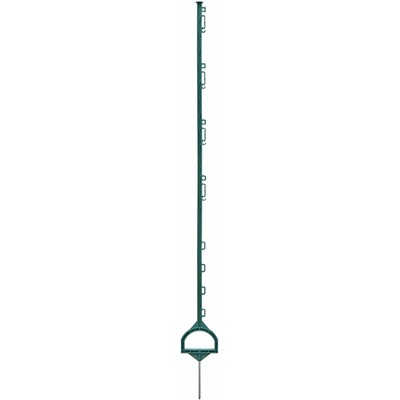Plastový sloupek pro elektrický ohradník, délka 157 cm, 12 oček, zelený