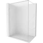 Mexen Kioto-F стена за душ Walk-in с рамка 140 x 202 см, матирано стъкло 8 мм, четкан никел - 800-140-104-97-30 (800-140-104-97-30)