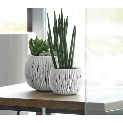 Prosperplast Sandy Bowl kvetináč 18 cm biela DSK180