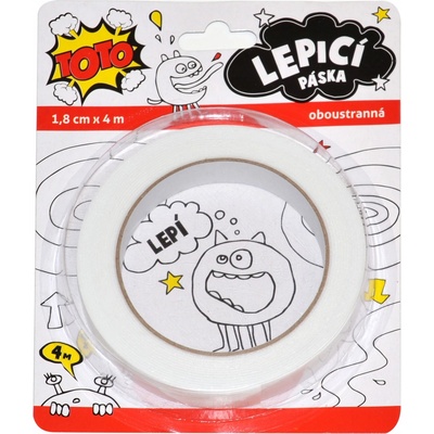 TOTO Lepící páska 18mm x 4m oboustranná