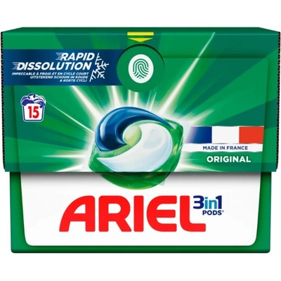 Ariel 3v1 gélové kapsule na pranie Original 15 PD