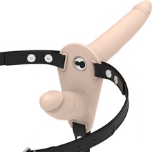 Fetish Submissive Double Strap Vibrator Strap-On