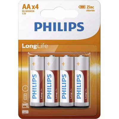 Philips LongLife AA 4ks R6L4B/10