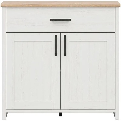 Black Red White Скрин с две врати и чекмедже loksa kom2d1s