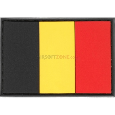 Gumová nášivka Jackets to Go vlajka Belgie - barevná