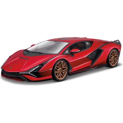 Bburago Lamborghini Sian FKP37 červená metalíza 1:24