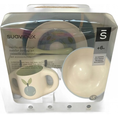 SUAVINEX Hygge jedálenský set 6m+ zelená 5 ks