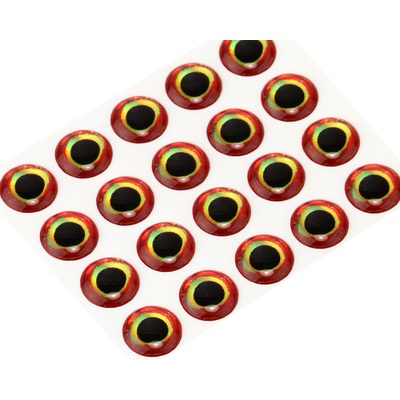 Sybai Epoxidové Oči 3D Epoxy Fish Eyes Bloody 7 mm