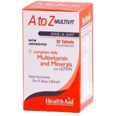 HEALTHAID ХЕЛТ ЕЙД МУЛТИВИТАМИНИ A - Z С ЛУТЕИН 30 ТАБЛЕТКИ / HEALTH AID A TO Z MULTIVIT 30vetabs