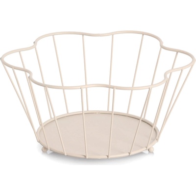 ZELLER Kovový košík na ovoce béžový 30 cm