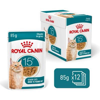Royal canin Ageing 15 + gravy kúsky v šťave staršie ako 15 rokov 85 g