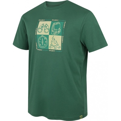 Husky pánske bavlnené tričko Tee Square green