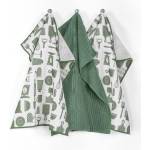 Tiseco Home Studio Кърпи в комплект от 3 кърпи от микрофибър 48x40 cm Essential - Tiseco Home Studio (9588GREENSTONE)