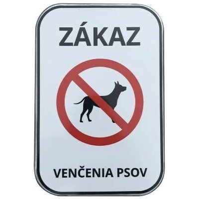 Značka Zákaz venčení psů, 200x300mm