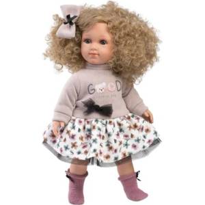 Llorens 53549 ELENA - реалистична кукла с меко текстилно тяло - 35 см (4-53549)