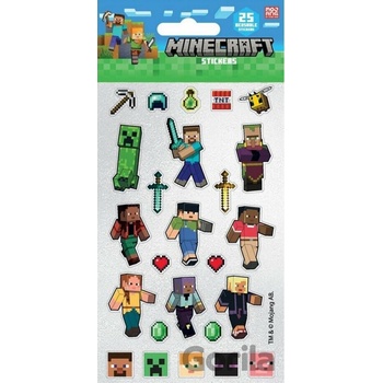 Třpytivé samolepky Minecraft