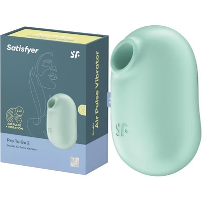 Клитор стимулатор, вълни под налягане и вибрации - Pro To Go 2 Mint (SATISFY422)