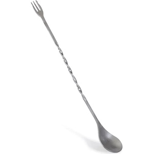 Barshaker Бар лъжичка с вилица накрайник - 30 cm - 4Decor