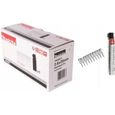 Hřebíky do betonu pro GN420CLSE Makita 196290-2 2,6x20 + plyn