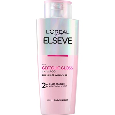 L'Oréal Paris Elseve Glossing šampón obohatený o 2 % Gloss komplex s kyselinou glykolovou 200 ml