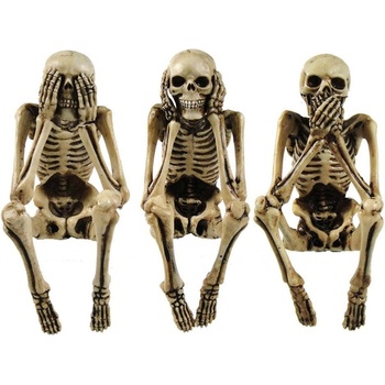 Nemesis Now Комплект статуетки Nemesis Now Adult: Gothic - Three Wise Skeletons, 10 cm (NEM4341)