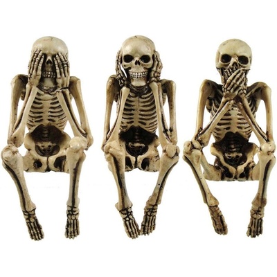 Nemesis Now Комплект статуетки Nemesis Now Adult: Gothic - Three Wise Skeletons, 10 cm (NEM4341)