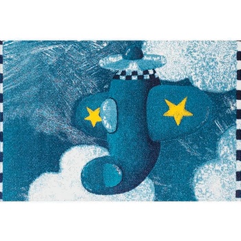 КИЛИМ KIDS САМОЛЕТЧЕ 120x170см СИНЬО (2211205-120х170)