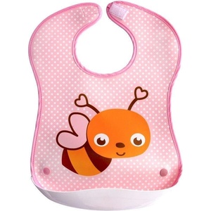 Sevibaby Бебешки лигавник с пластмасов джоб Цвят пчеличка (72 - 134)