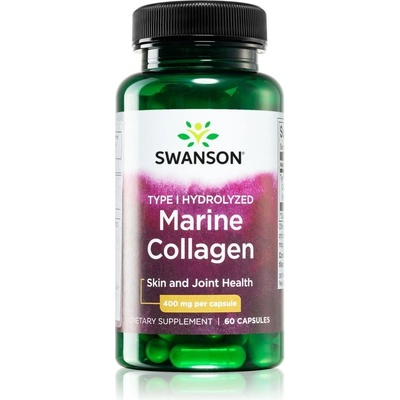 Swanson Marine Collagen Mořský kolagen typu I 400 mg 60 kapslí