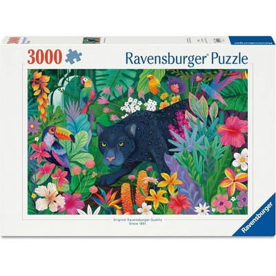 Ravensburger Panter v rozkvetlé džungli 3000 dielov