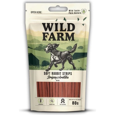 WILD FARM заешки лентички 80 г лакомство за кучета