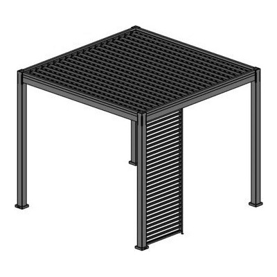 Rojaplast PANEL ZASTÍNĚNÍ, FIXNÍ LAMELY, HORIZONTÁLNÍ 1,3 m pro bioklimatickou pergolu – Zboží Dáma