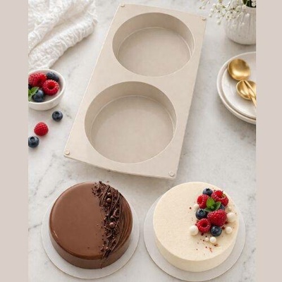 Dortisimo Silikónová forma na pečenie/na mrazené dezerty Kruhy 16 cm na 2 ks