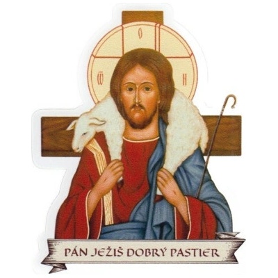 Samolepka: Pán Ježiš Dobrý pastier - DF