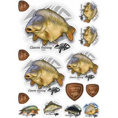 Giants fishing Mix nálepek Giants Fishing Kapr lysec ( 14ks )