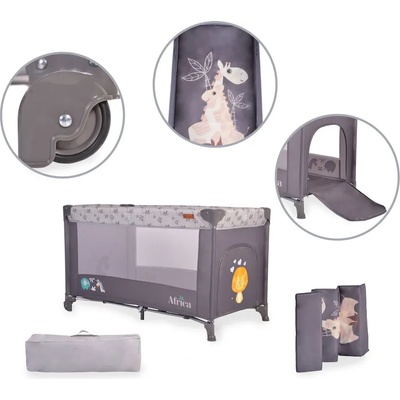 Cangaroo Детска кошара Africa сив