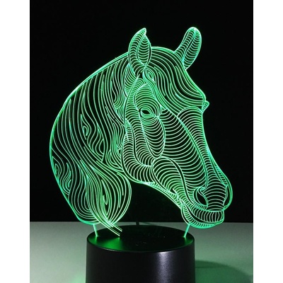 Beling Detská lampa, Hlava koňa 2, 7 farebná QS425