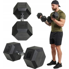 TREXO Hex HXD250 pogumovaná činka 25 kg
